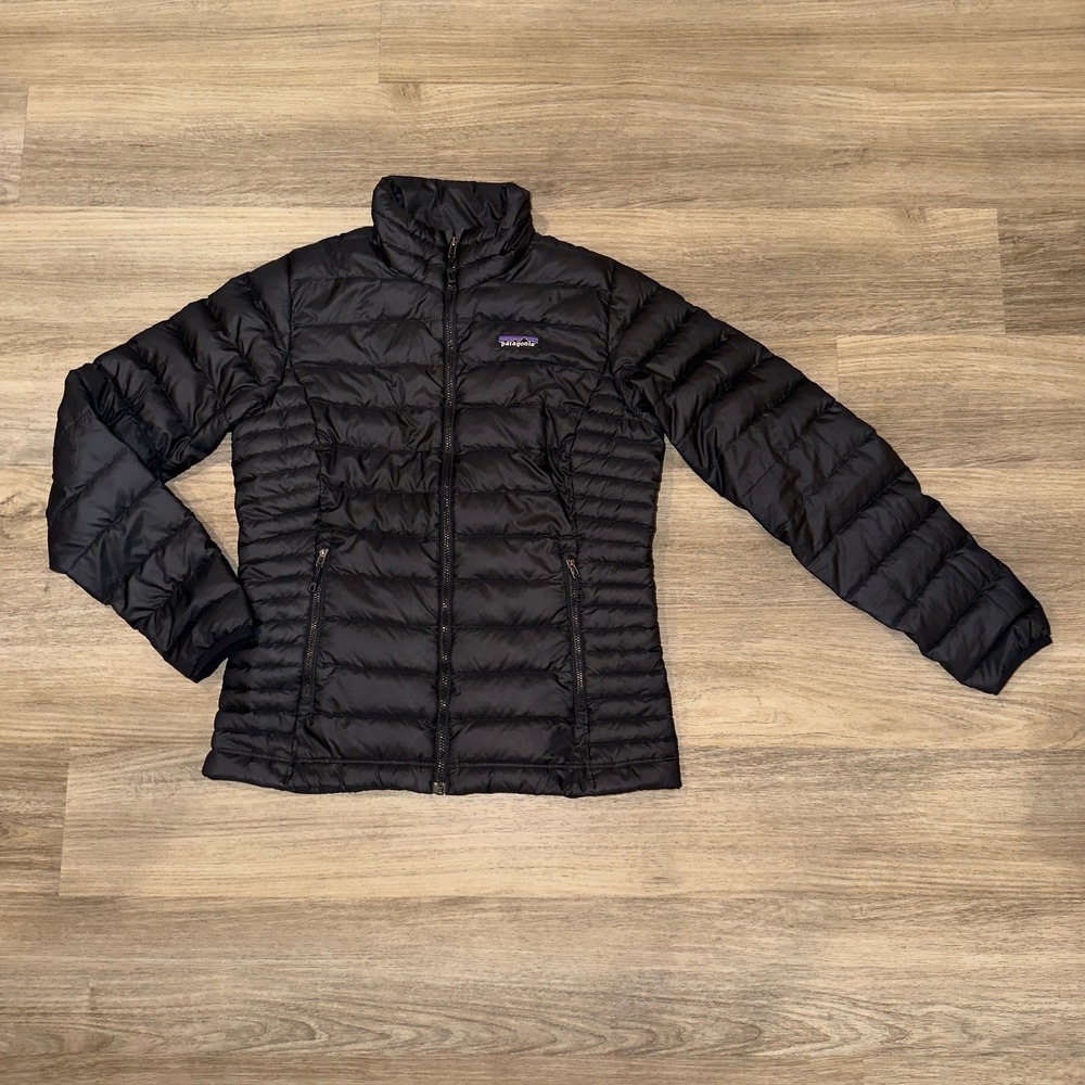 Patagonia Womens Down Sweater Jacket Black Puffer 84683 800-Fill Small